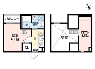 アミカルルーチェ南川の物件間取画像